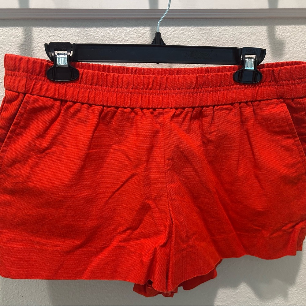 J. Crew Vibrant Red Athletic Shorts